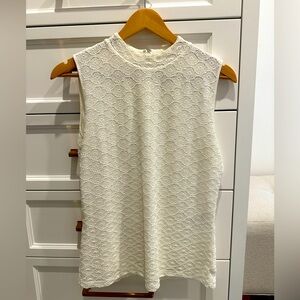 Reiss white high-neck top